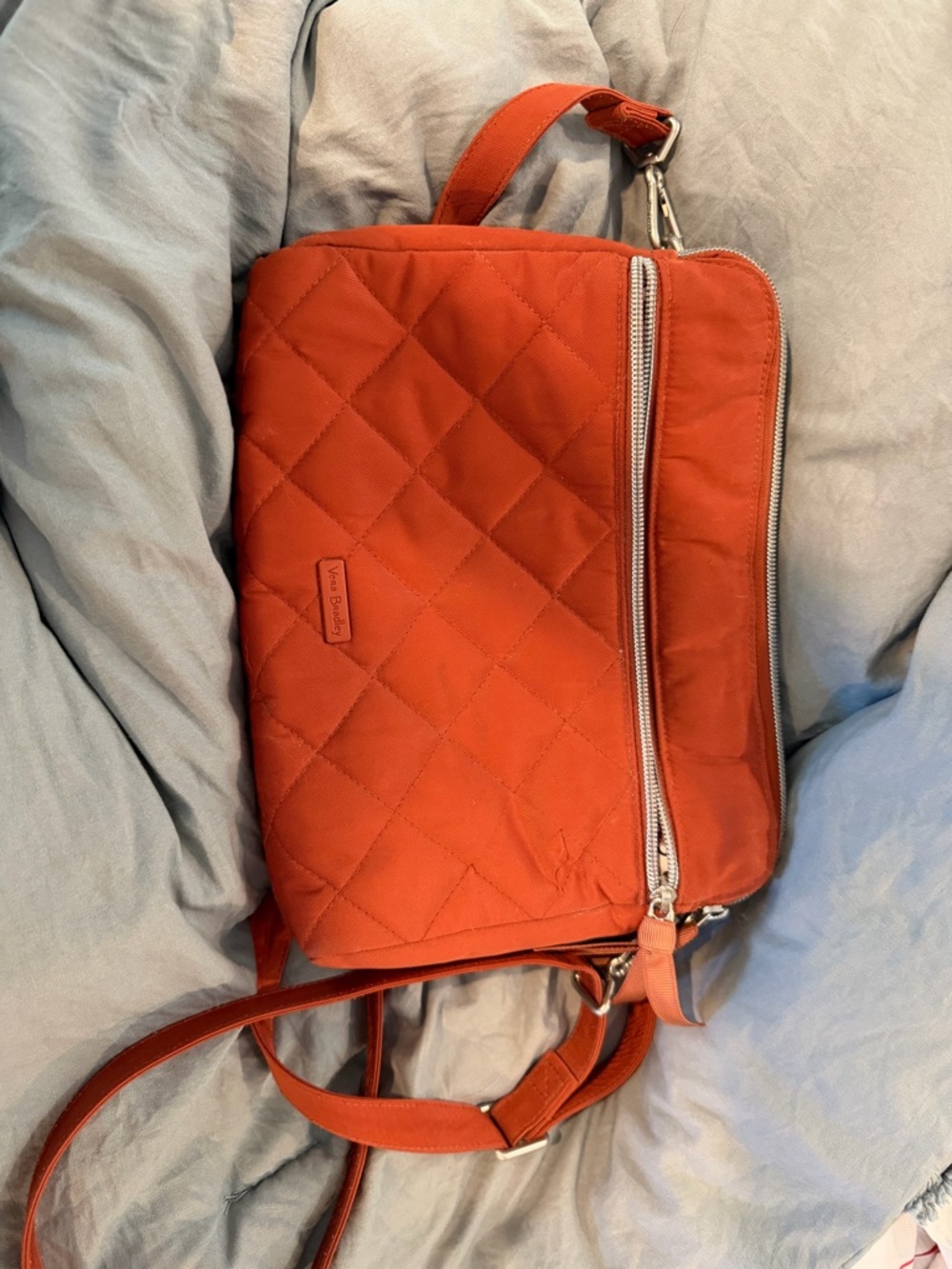 Vera Bradley Quilted Crossbody Bag in burnt Orange